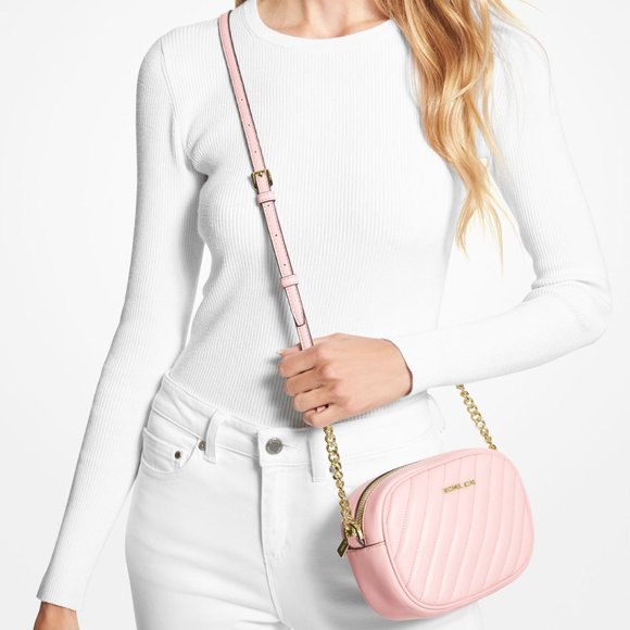 Final Sale!!!  👜 MICHAEL KORS 🌺 Rose Small Quilted Crossbody Bag - Picture 13 of 13
